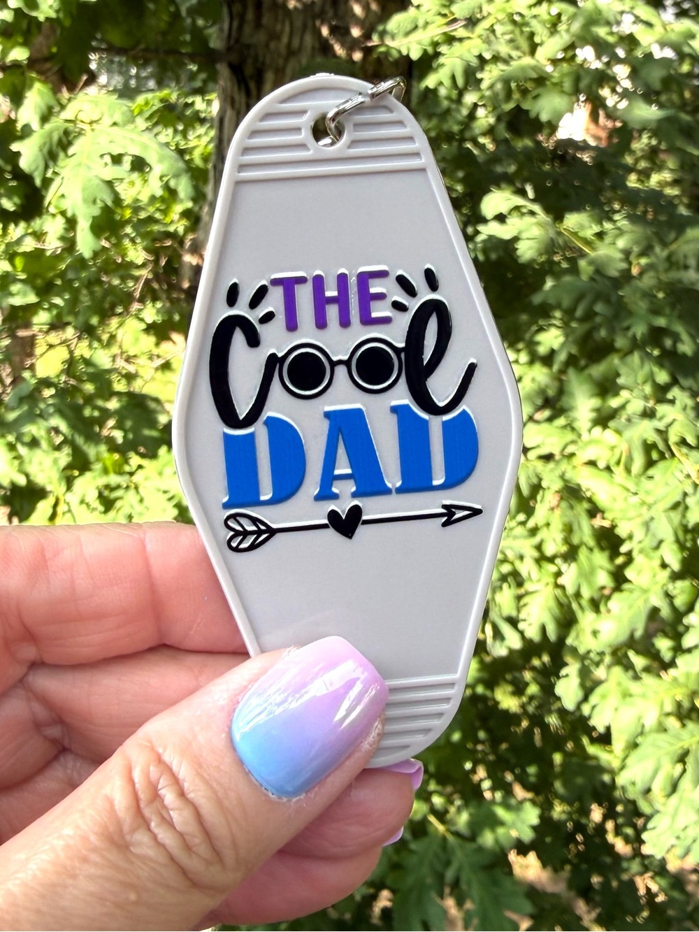 Vintage style motel key 3.5” keychain Father’s Day Cool Dad gift idea